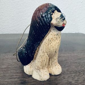 Sheepdog Christmas Holiday Dog Figurine Ornament